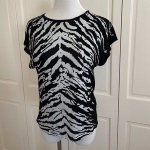 Vintage Saint Laurent Zebra Stripe T-Shirt